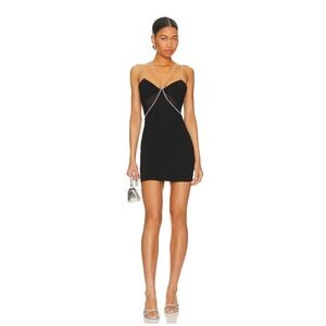 pollie mini dress in black superdown | Dresses | Superdown With Silver Trim White Short Sleeve Collar Hoco for Party Strapless dress line silhouette. Color:Purple/Multi